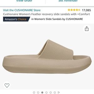 Cushionair size 9 nude slides